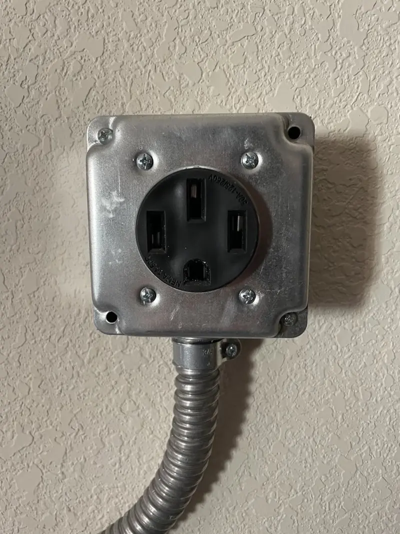NEMA 14-50 outlet installed for Smart Home Electrical in LaGrange